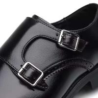 Zapatos de bloque de negocios para hombre, vestido formal, oficina italiana, nuevo producto, hebilla, estilo de moda - details 8