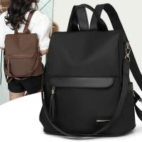 Mochila informal de nailon resistente al agua para mujer, bolsos de hombro de viaje de gran capacidad, mochila antirrobo de marca a la moda para mujer - details 2