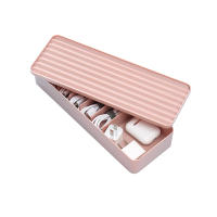 Caja de Gestión de Cables Colorida con Tapa Organizador de Escritorio Pequeño Anti-enrollamiento - details 2