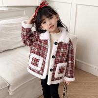 Abrigo de Velvet para Niñas en Invierno Cálido, Elegante, Cuello Abrizado, Abrigo Exterior para Niñas - details 5