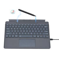 Teclado inalámbrico magnético para Surface Pro 9, 8X13 pulgadas, retroiluminado, Trackpad, Touchpad, Teclado, ratón - details 9