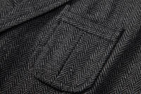 Chaleco de Tweed Grueso de Moda Retro para Hombres Chaleco de Fiesta de Ocio Casual Británico con Múltiples Bolsillos - details 7