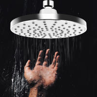 Cabezal de ducha fijo antifugas, espray de lluvia, relajación y Spa para alta presión y flujo de agua, 6 pulgadas - details 2