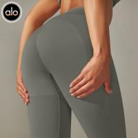 Alo yoga pantalones de ejercicio estiramiento melón pantalones de fitness levantamiento de cadera cintura alta retracción de barriga pantalones de yoga ajustados - details 3