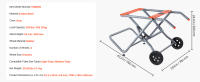 SucceBuy Soporte portátil para sierra de mesa, capacidad de carga de 350 libras, mesa plegable rodante con ruedas de goma de 8 pulgadas, construcción resistente, universal - details 6
