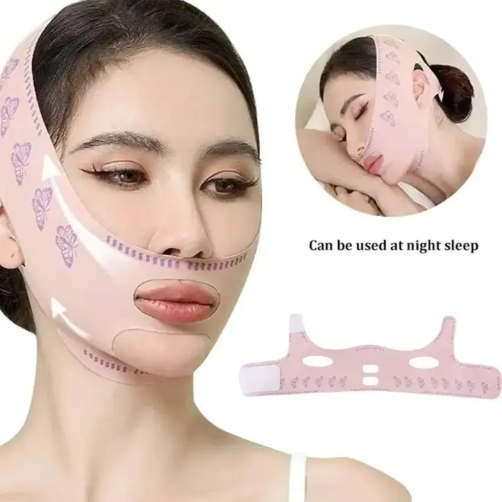 El estiramiento reutilizable 3D vende antienvejecimiento, moldeador en V, estiramiento completo, mascarilla para dormir delgada, belleza transpirable - 1