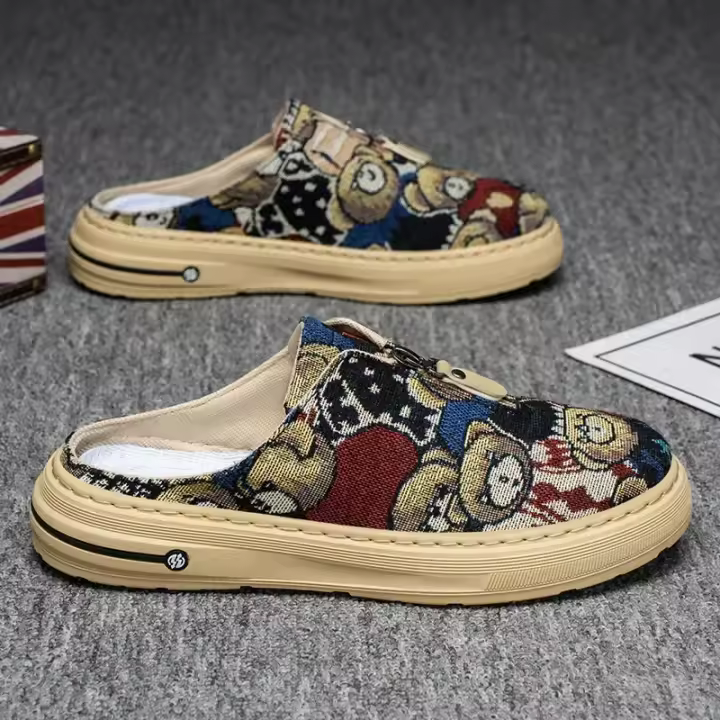 Zapatillas de verano para hombre, zapatos informales para la playa al aire libre, sandalias, chanclas para caminar, zapatos ligeros de moda cómodos, calzado masculino - 1