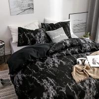 Juego de Ropa de Cama de Mármol Cubierta de Edredón Suave para Cama Doble Tamaño Rey - details 11