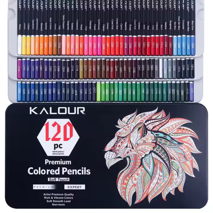 Juego de Lápices de Dibujo Profesional para Estudiantes Set de 120 Colores para Artistas Profesionales - 1