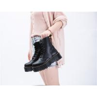 Suelas gruesas con botas de pelo, cremalleras laterales, botines cortos de mujer británica, suelas pastel, botas de trabajo y zapatos de algodón - details 9
