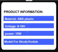 Placa de Carga Inalámbrica Qi para Automóvil Rápida para Skoda Kodiaq / Kodiaq GT Accesorios de Modificación Interior Producto Automotriz Normal Productos Fabricados en China - details 2
