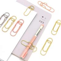 Clips de papel multifuncionales en forma de amor, 15 Uds., portalápices de Metal para sujeción de documentos de agenda - details 4