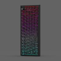 El macro del eje verde define el teclado del juego Teclado mecánico luminoso de colores mezclados - details 46