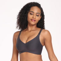 Sujetadores push-up cómodos para mujer, sujetador de cobertura completa sin costuras, inalámbrico, suave, para uso diario, sujetador Convertible - details 4