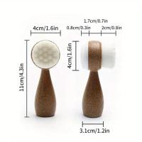 Cepillo Facial Exfoliante de Doble Cara Triturado de Mango, Limpiador de Poros, Eliminación de Espinas Herramientas y Mejoras del Hogar - details 5
