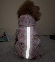 Verano perro impermeable tira reflectante cuatro pies impermeable poncho cachorros teddy poméranie bear Ropa para mascotas - details 0