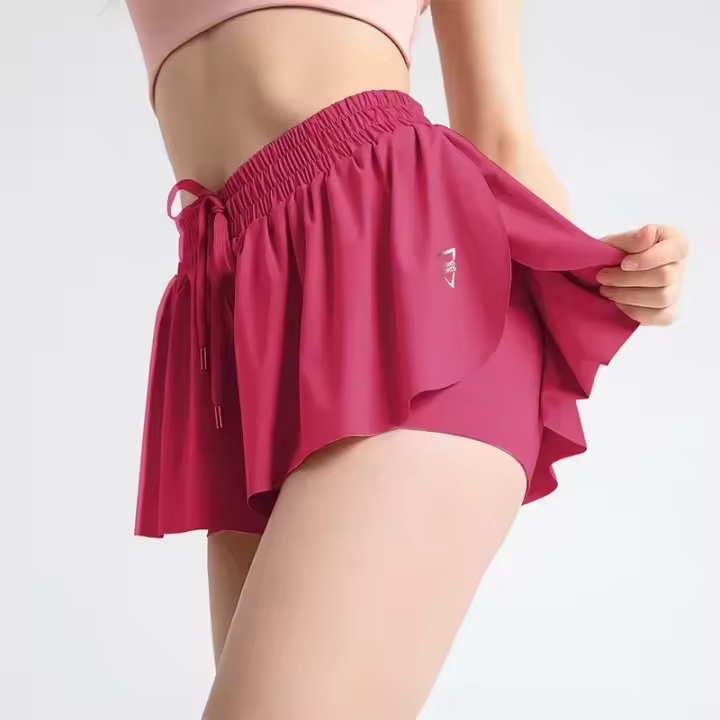 Nuevos pantalones cortos para mujer, faldas de cintura alta, pantalones cortos transpirables para el sudor, pantalones de seguridad de verano, faldas deportivas para mujer, pantalones cortos de Yoga para gimnasio, ropa deportiva - 1