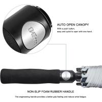 Paraguas de Golf abierto automático, paraguas de palo impermeables a prueba de viento con doble dosel extragrande de gran tamaño - details 59