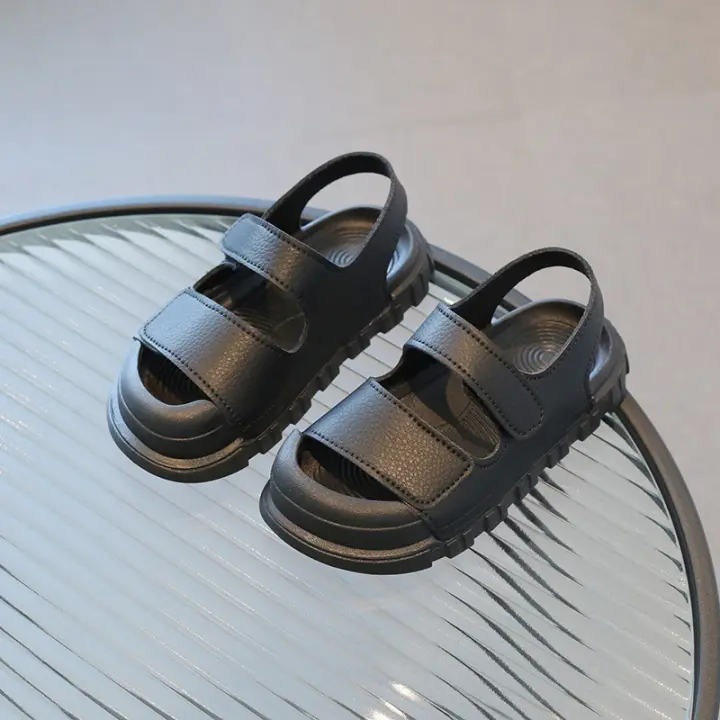 Sandalias planas para niño y niña, zapatos de playa de moda, suaves, informales, antiencuadernación, sencillas pero clásicas, verano - 1