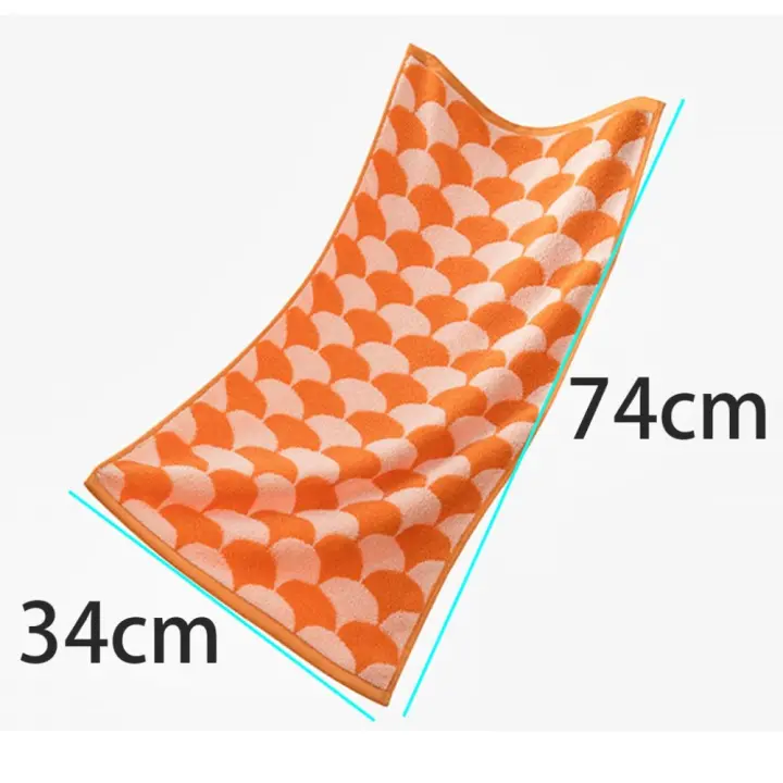 Toalla de regalo de 34x74cm, Toalla de baño Jacquard de Color, toalla facial de algodón grueso de lujo, toalla de mano Simple de secado rápido para pareja - 1