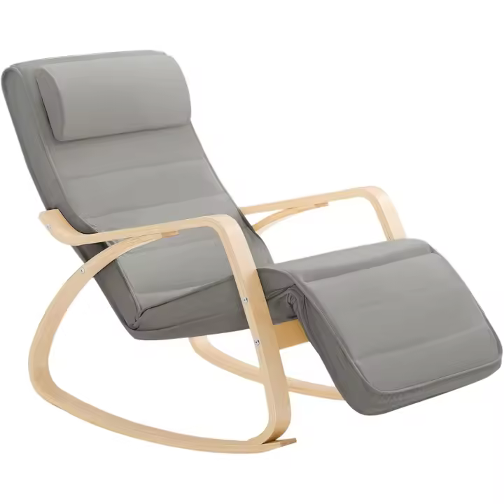 Relax Reposapiernas Sillón de Relax Ajustable Beige 50 x 80 x 90 cm FST16-W - 1