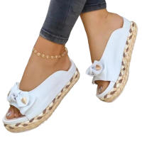 Sandalias elegantes de verano para mujer, zapatos sin cordones con diseño de lazo, regalo de Navidad para el Día de San Valentín - details 7