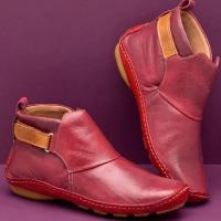 Botas cortas informales para mujer, botines planos a la moda - details 4