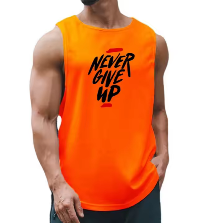 Camisetas sin mangas de secado rápido para hombre, ropa de gimnasio de malla, chaleco de baloncesto holgado, camiseta deportiva sin mangas para correr - 1
