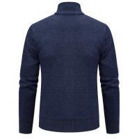 Chaqueta gruesa para hombre, cárdigan de punto con cuello levantado, cálido, para otoño e invierno - details 3