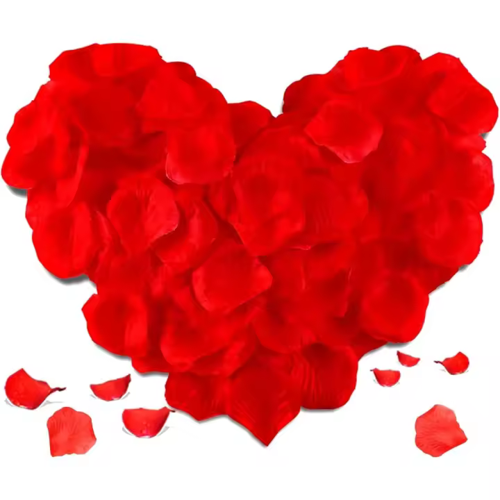 1200 Pétalos de Rosa Flores Artificiales de Seda para Bodas, Pedidas, Fiestas, Decoración Romántica - 1