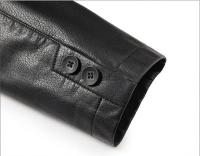 Chaqueta de cuero para traje de hombre de alta calidad, abrigo de cuero de moda para otoño e invierno, nuevo traje pequeño informal, chaqueta de cuero para hombre - details 12