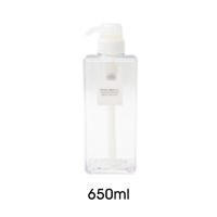 Botellas de Plástico Vacías para Bomba Transparentes Cuadradas Recargables con Líquido para Loción 250ml/450ml/650ml - details 11
