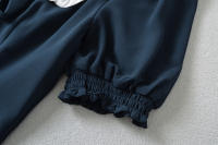 Ropa de mujer europea y americana, cuello de muñeca, vestido de estudiante de estilo universitario - details 7