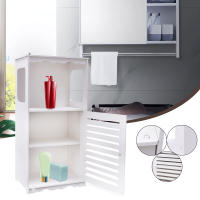 Armario de baño estrecho, mueble de madera independiente con 1 compartimento y 1 armario, 38x28x80 cm - details 9