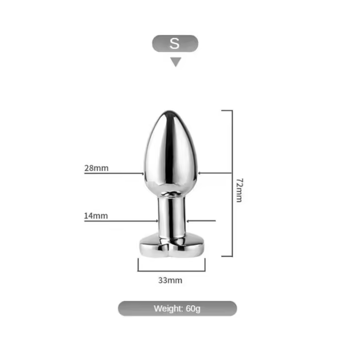 Leten Plug de Cadera Vibrante en Forma de Corazón Control Remoto de Teléfono Móvil - 1