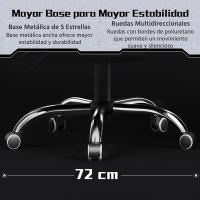 Silla de Oficina Silla Gaming con Reposapies Silla Ergonómica con Ruedas Silla Ordenador Ajustable Silla con Soporte Lumbar Capacidad MAX 136 KG Rojo - details 14