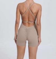 Conjunto de entrenamiento de ejercicio para mujer, traje de yoga, ropa deportiva, mono de gimnasio, rojo, verano, 2024 - details 35
