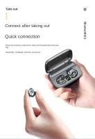 Auriculares inalámbricos de conducción ósea, audífonos con Bluetooth, Clip para la oreja con micrófono, HiFi estéreo, deportivos, resistentes al agua - details 12