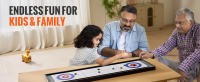 SucceBuy Juego de mesa de curling y pala de 45" 2 en 1: ¡diversión familiar en cualquier lugar! Este juego portátil SucceBuy de 45" combina pala de pala y curling. - details 4