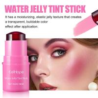 EELHOE 3 en 1 mejilla labio teñido humectante rubor en barra ojos mejilla labio crema iluminadora agua gelatina tinte en barra maquillaje de contorno mate - details 24