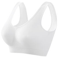Women solid color fitness sports bra top gym yoga athletic tight workout soft brassiere padded - details 30