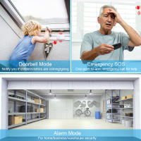 Sistema de Alarma Anti-Robo para Puertas y Ventanas de Elecpow con Control Remoto Inalámbrico Kit de Seguridad para el Hogar Detectores de Apertura de Puertas con Batería - details 1