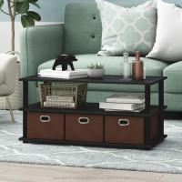 Mesa de Centro con Cajones Madera de Ingeniería Roble Francés/Negro/Negro - details 7