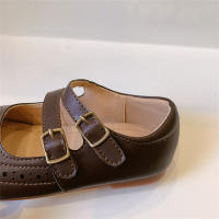 Retro boca poco profunda zapatos de cuero de los niños casual boca poco profunda zapatos Mary Jane - details 11