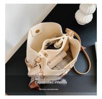 Bolso de hombro informal para mujer, bolso de mano para mujer, bolso de mensajero, bolso de mano para mujer impermeable, bolso de compras estilo universitario de cuero PU - details 3