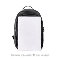 Mochila De piel auténtica 100% para hombre, morral para ordenador portátil de 14 pulgadas, de viaje, a la moda - details 12