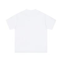 Camiseta Deportiva de Algodón Puro para Hombres Cuello Redondo, Estampado Delantero, Estilo Básico Casual, Artículo de Zapatillas y Ropa Deportiva - details 1