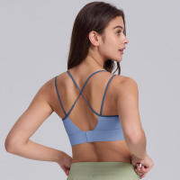 Sujetador de yoga para mujer, ropa de pilates a prueba de golpes de alta intensidad, con correas cruzadas absorbentes de golpes para gimnasio - details 20