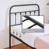 Cama Doble con Estructura Metálica Negra, Estructura Simple de Hierro para Colchón 140X200cm - details 30