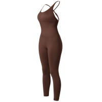 Mono ajustado para mujer, mono deportivo informal para todas las estaciones, ropa deportiva ajustada sin mangas, mono todo en uno, ropa para mujer - details 36